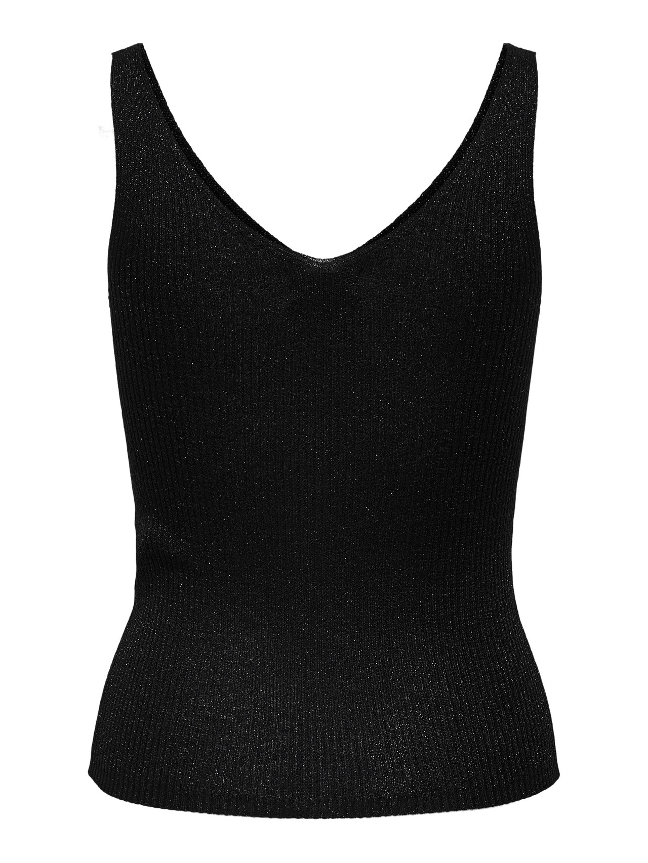 ONLY Knit Fit V-Ausschnitt Pullover -Black - 15216492