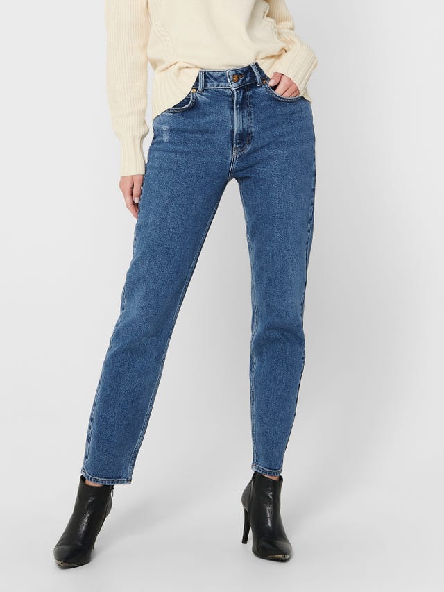 Jean Only Coupe Décontractée Jean Mom ONLY ONLJUICY – Taille Haute – Coupe Mom Fit – Pour Jeunes – Poches Avant/Arrière – Passants Ceinture Jean Only Coupe Décontractée Jean Mom ONLY ONLJUICY – Taille Haute – Coupe Mom Fit – Pour Jeunes – Poches Avant/Arrière – Passants Ceinture