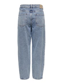 ONLY Jeans Balloon Fit Taille haute -Light Blue Denim - 15216530