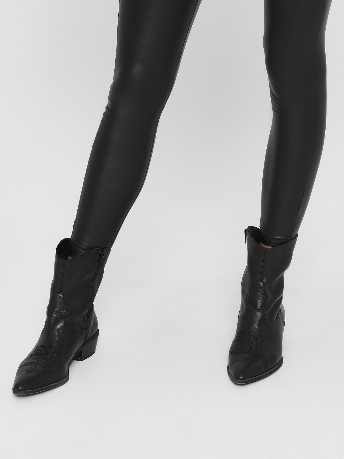ONLY Leatherlook Legging -Black - 15216595