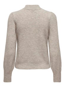 ONLY Knit fit O-hals Hoge manchetten Ballonmouwen Pullover -Chateau Gray - 15216638