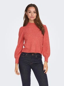 ONLY High neck knitted pullover -Bittersweet - 15216638