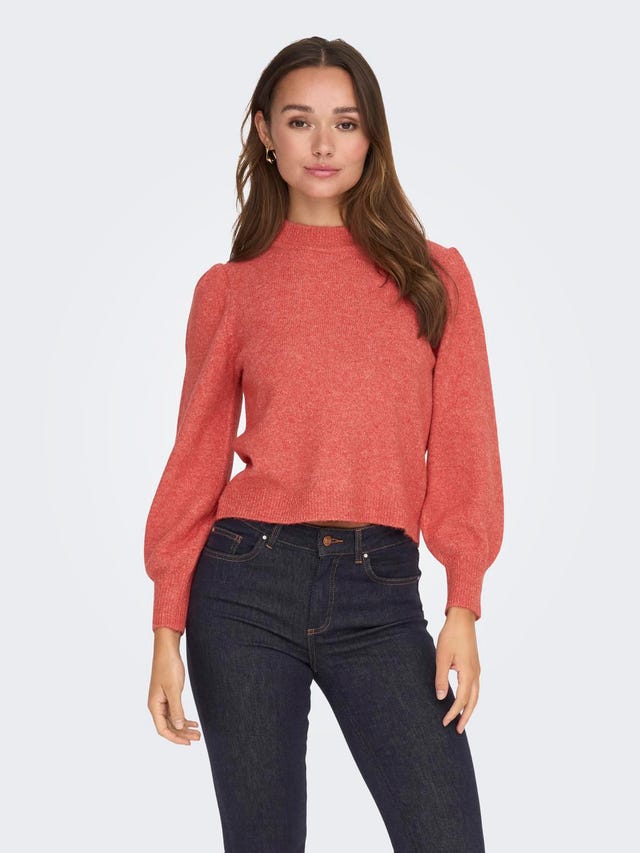 ONLY High neck knitted pullover - 15216638