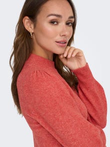 ONLY High neck knitted pullover -Bittersweet - 15216638