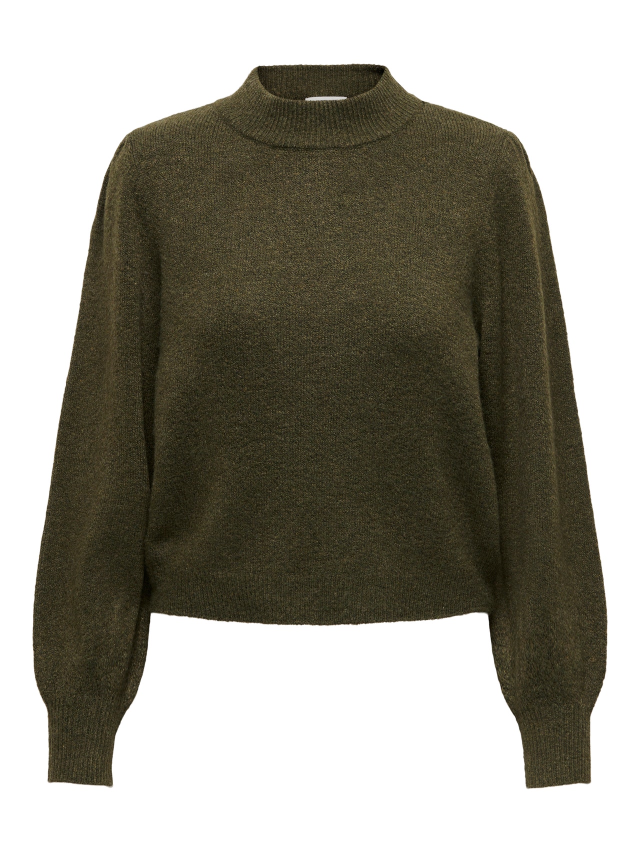 ONLY Pull-overs Knit Fit Col rond Bas hauts Manches ballons -Dark Olive - 15216638