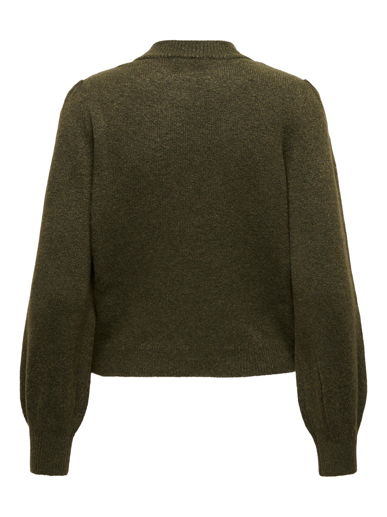 ONLY High neck knitted pullover -Dark Olive - 15216638