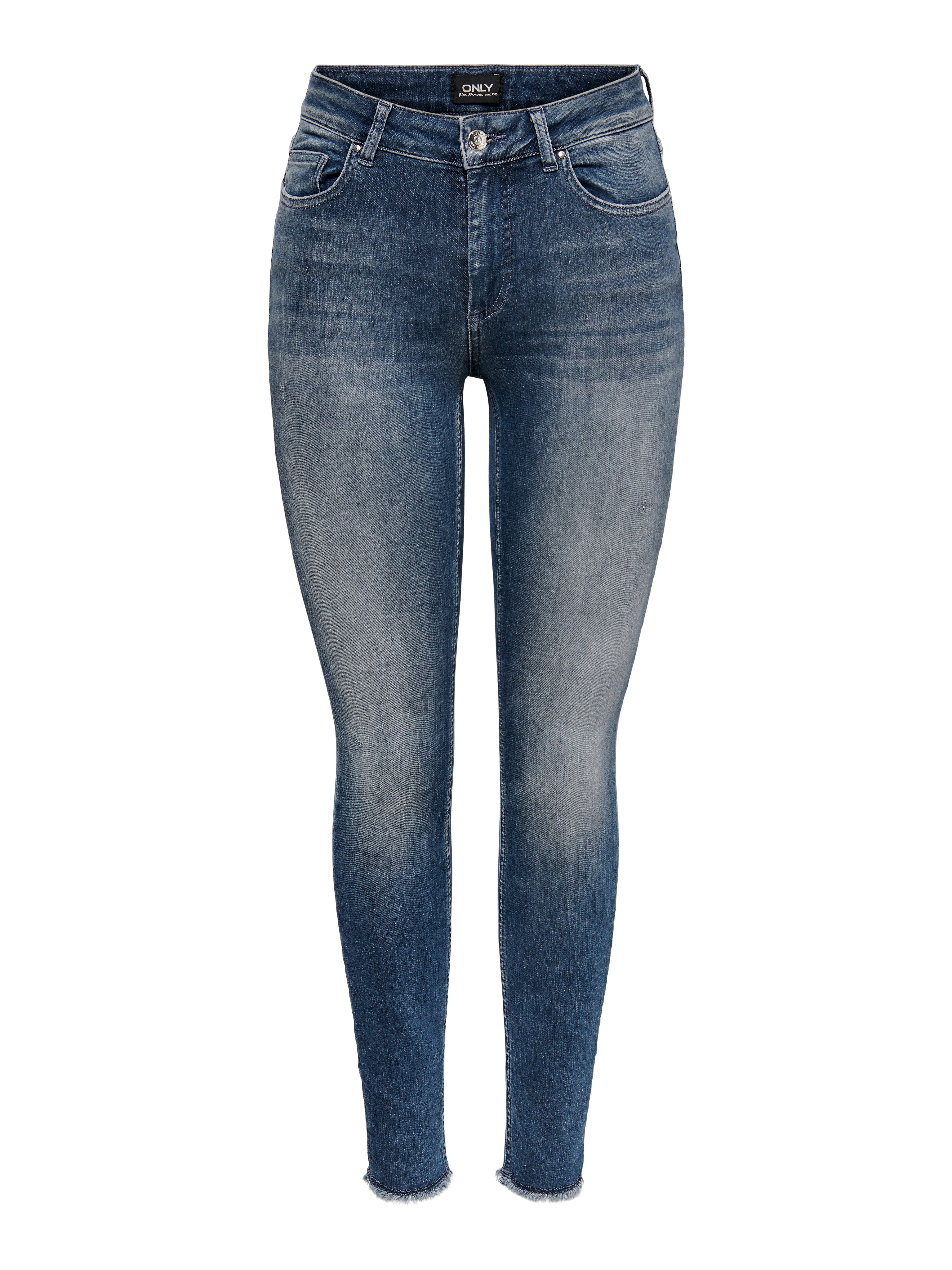 ONLBLUSH Mittlere Taille Skinny Fit Jeans | Mittelblau | ONLY®