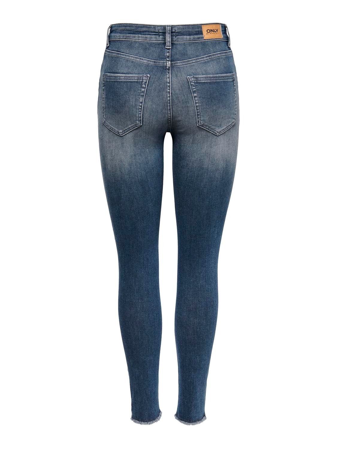 ONLY Jeans Skinny Fit Taille moyenne -Special Blue Grey Denim - 15216970