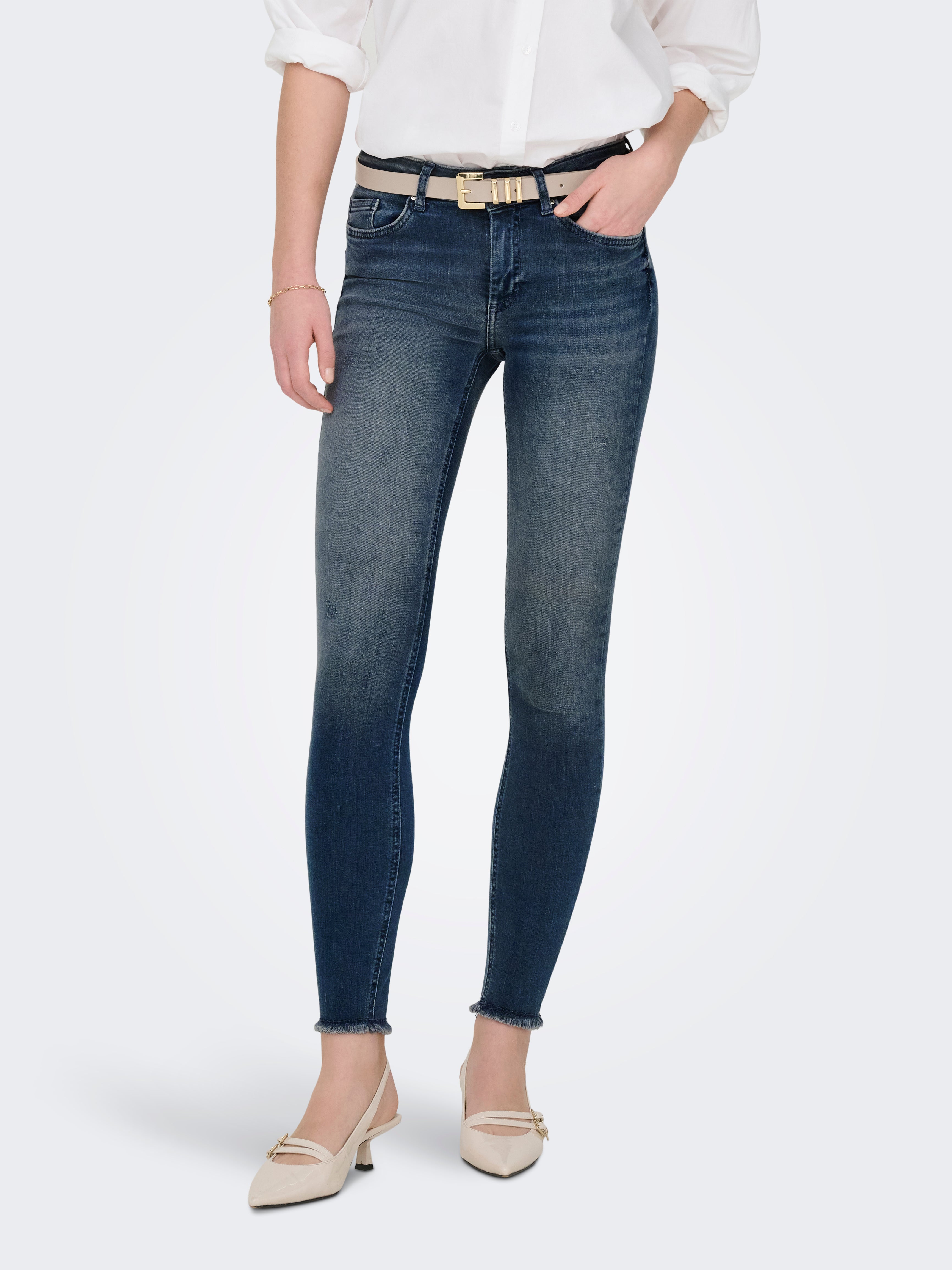 Onlblush Mittlere Taille Skinny Fit Jeans