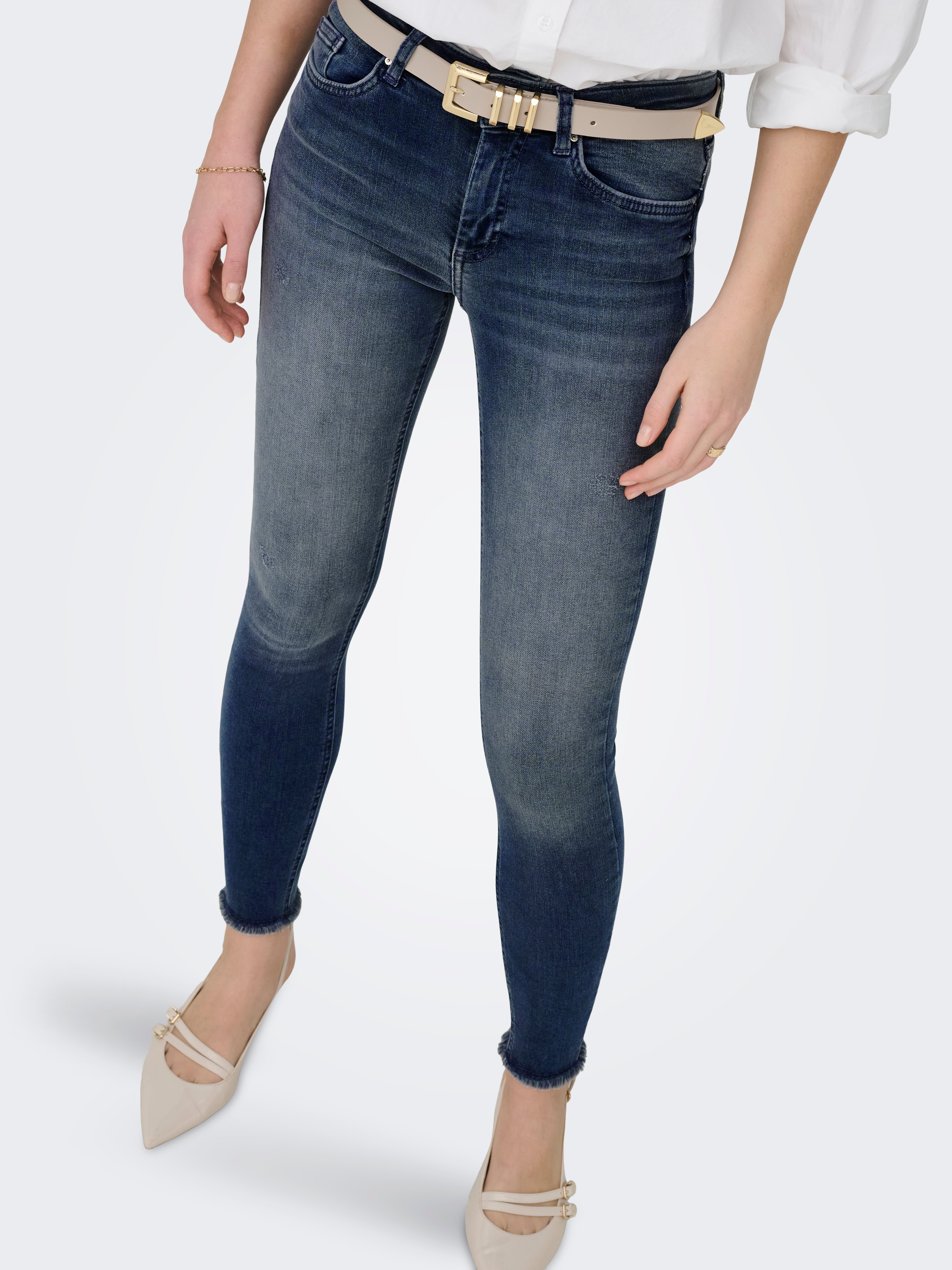 Jean Femme Onlblush 15287167 – Moyen Bleu, Coton, Collection Automne-hiver 2023