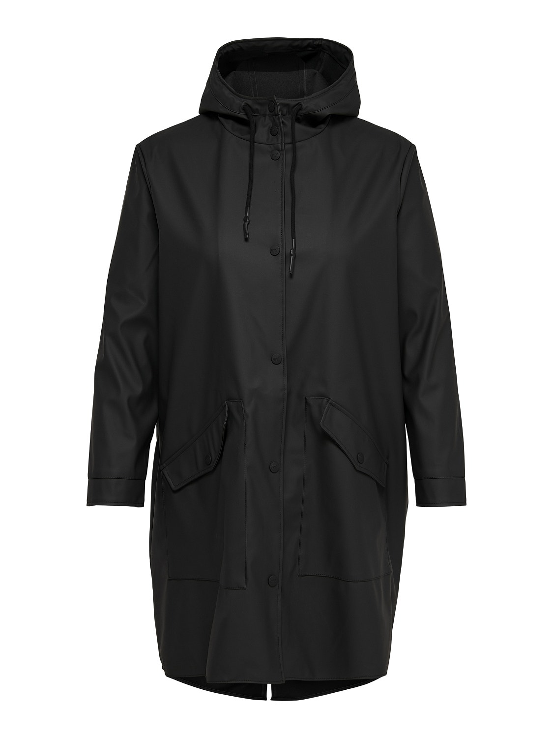 ONLY Curvy Rain jacket -Black - 15217091