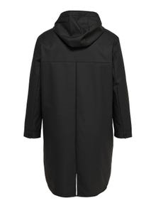 ONLY Curvy Rain jacket -Black - 15217091
