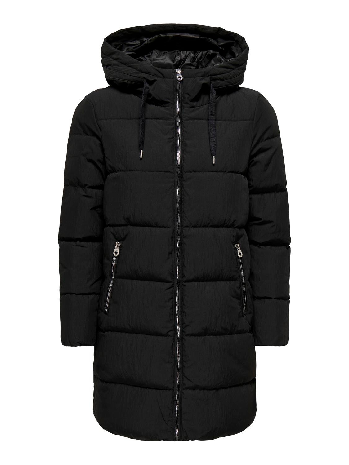 ONLY Long Puffer Jacket -Black - 15217487