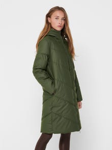 ONLY Water repellent puffer jacket -Forest Night - 15217556