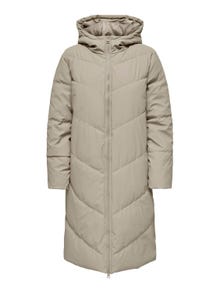ONLY Hood Coat -Simply Taupe - 15217556