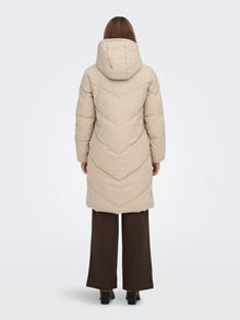 ONLY Hood Coat -Simply Taupe - 15217556