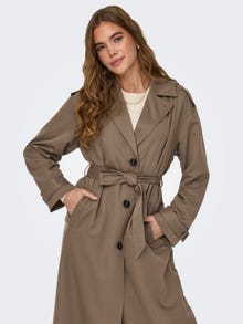 ONLY Long Trench -Walnut - 15217799