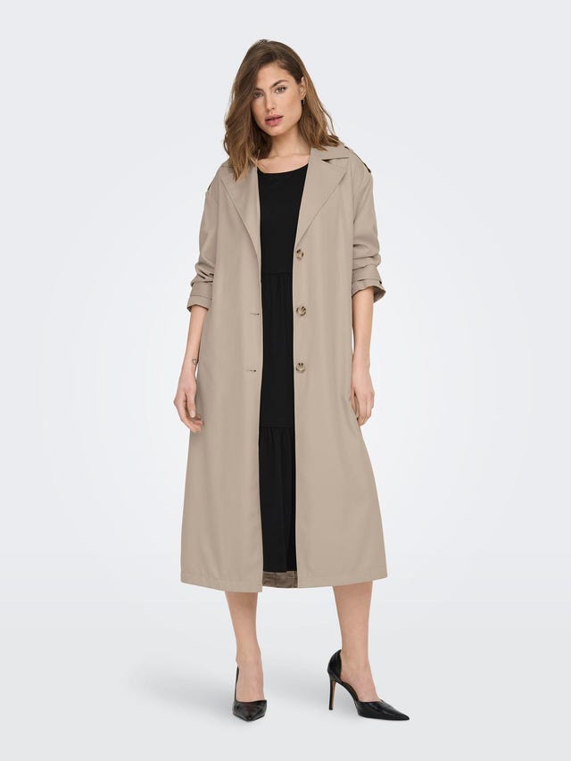 Coats Beige, More Women: Green | Trench for & ONLY