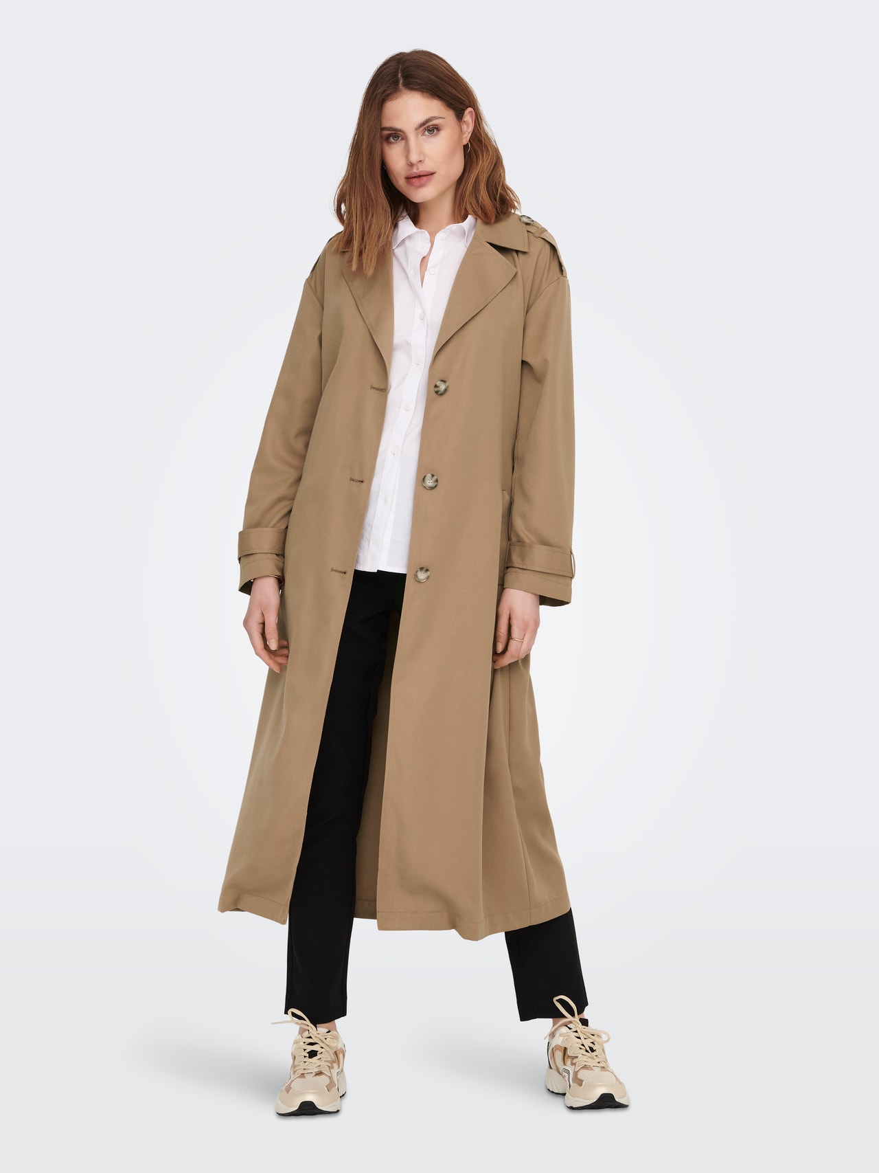 Lauren Ralph Lauren BELTED COTTON BLEND TRENCH COAT - Trenchcoat - dark Lauren Ralph Lauren BELTED COTTON BLEND TRENCH COAT - Trenchcoat - dark