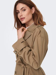 ONLY Long Trenchcoat -Tigers Eye - 15217799