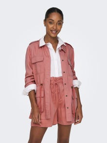 ONLY Fly-Away Kragen Jacke -Canyon Rose - 15217835