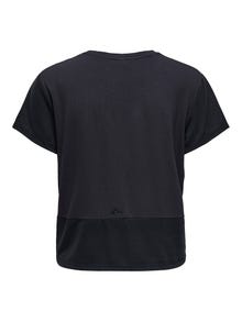 ONLY Locker geschnitten, verkürzt Rundhals T-Shirt -Blue Graphite - 15217863