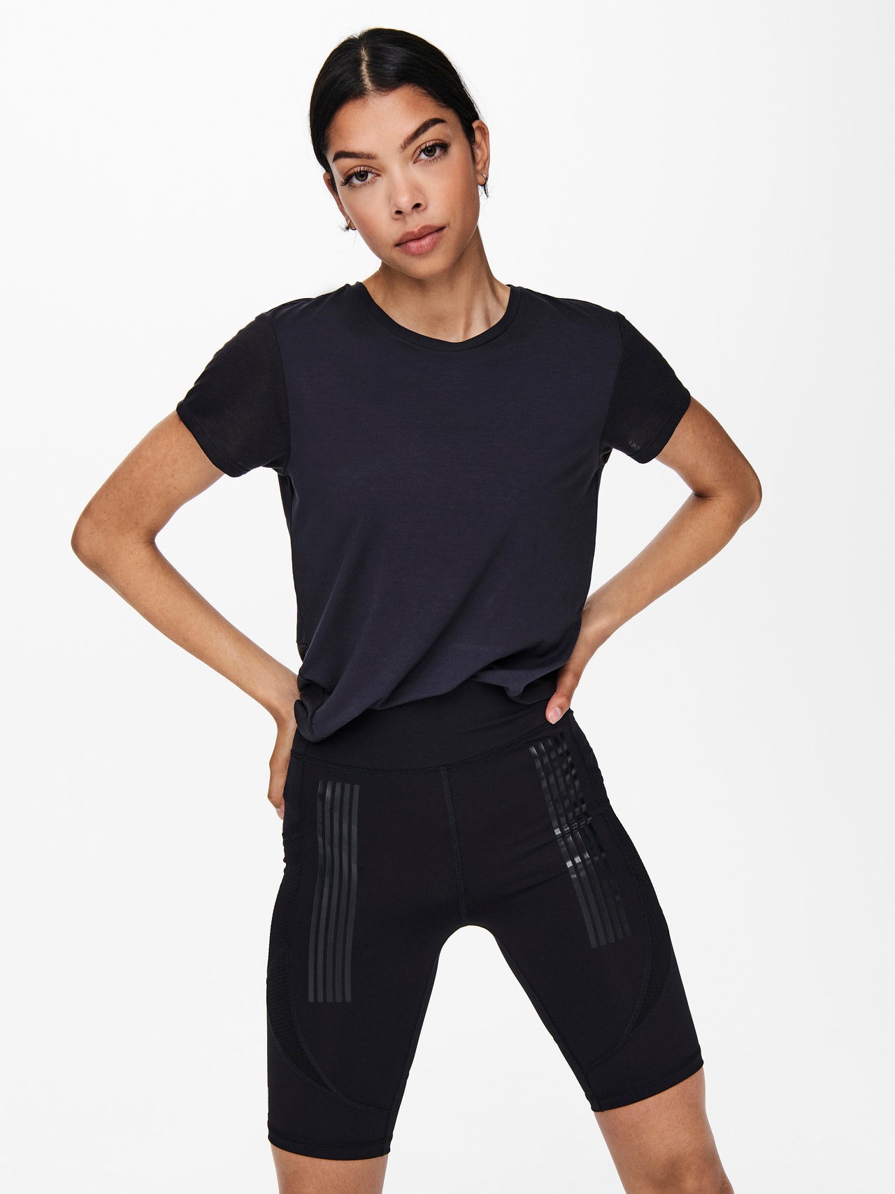 ONLY Cropped Training Top -Blue Graphite - 15217863
