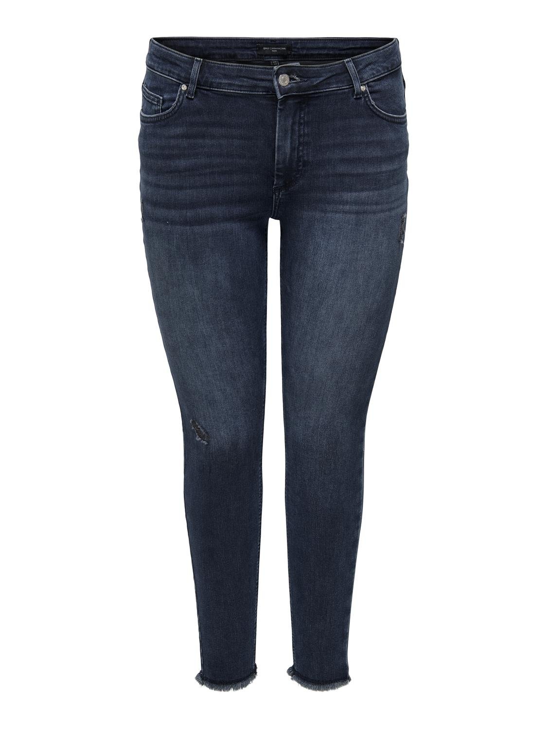 ONLY Skinny Fit Curve Jeans -Blue Black Denim - 15217934