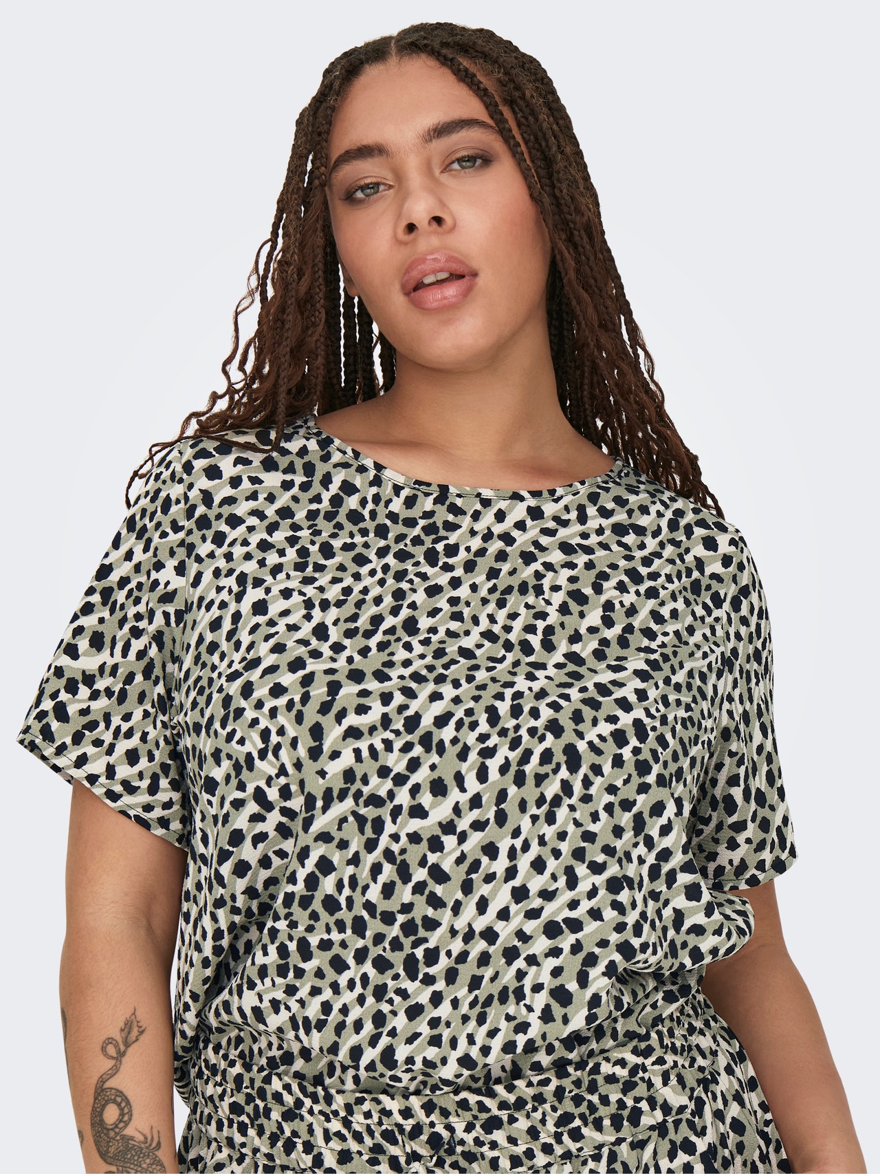 ONLY Tops Regular Fit Col bateau -Seagrass - 15218353