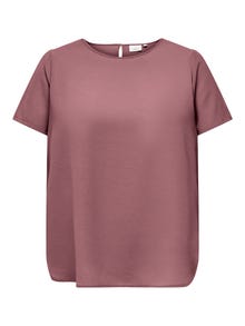 ONLY Tavapärane lõige Sirge kaelus Top -Rose Brown - 15218353