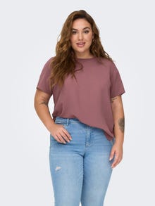 ONLY Tavapärane lõige Sirge kaelus Top -Rose Brown - 15218353