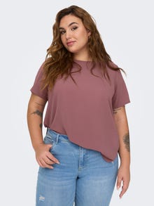 ONLY Tavapärane lõige Sirge kaelus Top -Rose Brown - 15218353