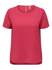 ONLY Regular fit Boothals Top -Teaberry - 15218353