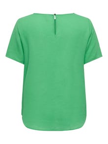 ONLY Curvy short sleeve Top -Kelly Green - 15218353