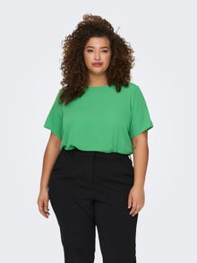 ONLY Regular Fit Boat neck Top -Kelly Green - 15218353