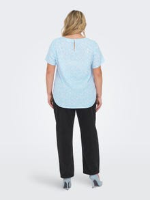ONLY Regular Fit Boat neck Top -Clear Sky - 15218353