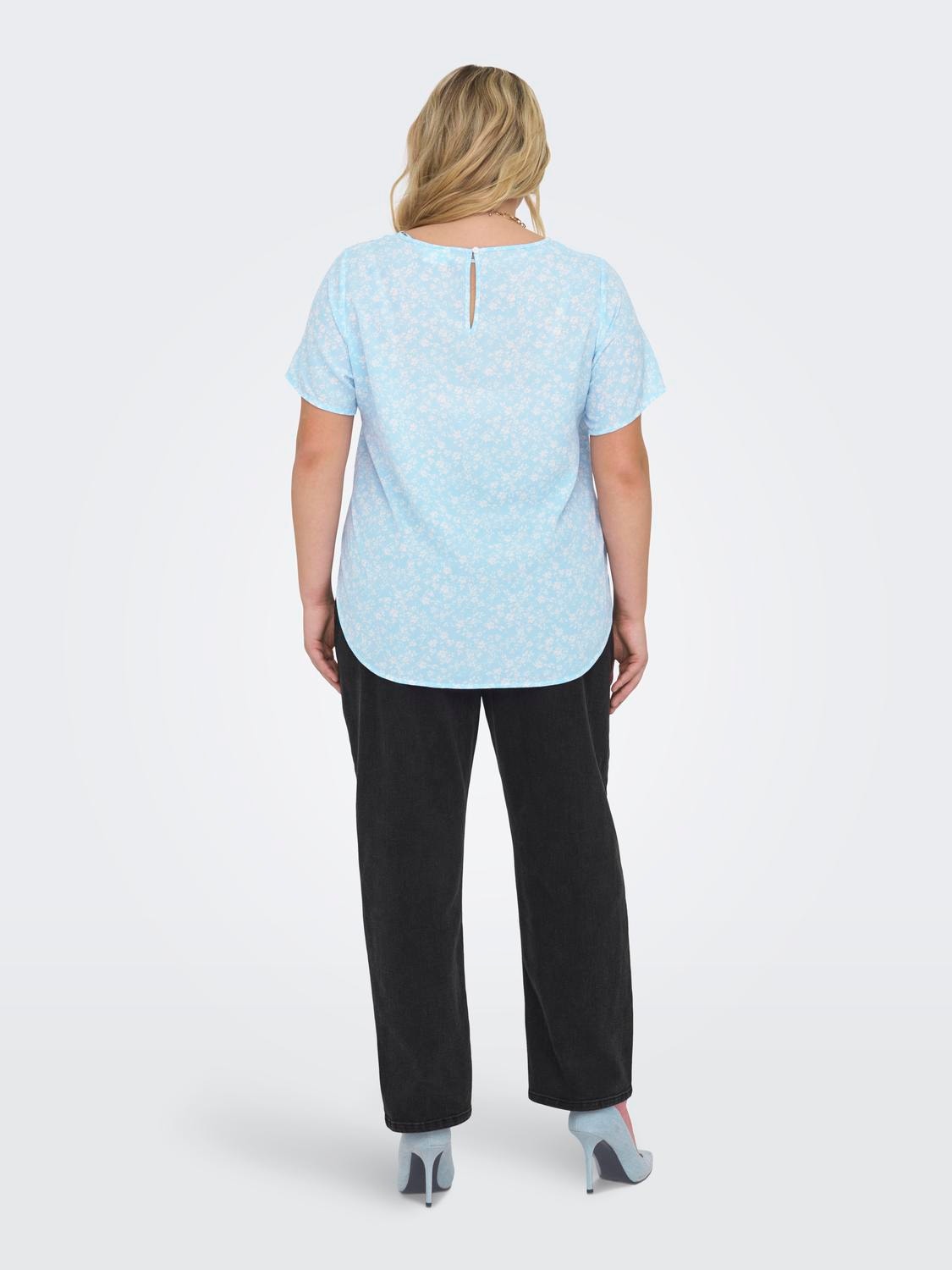 ONLY Regular fit Boothals Top -Clear Sky - 15218353