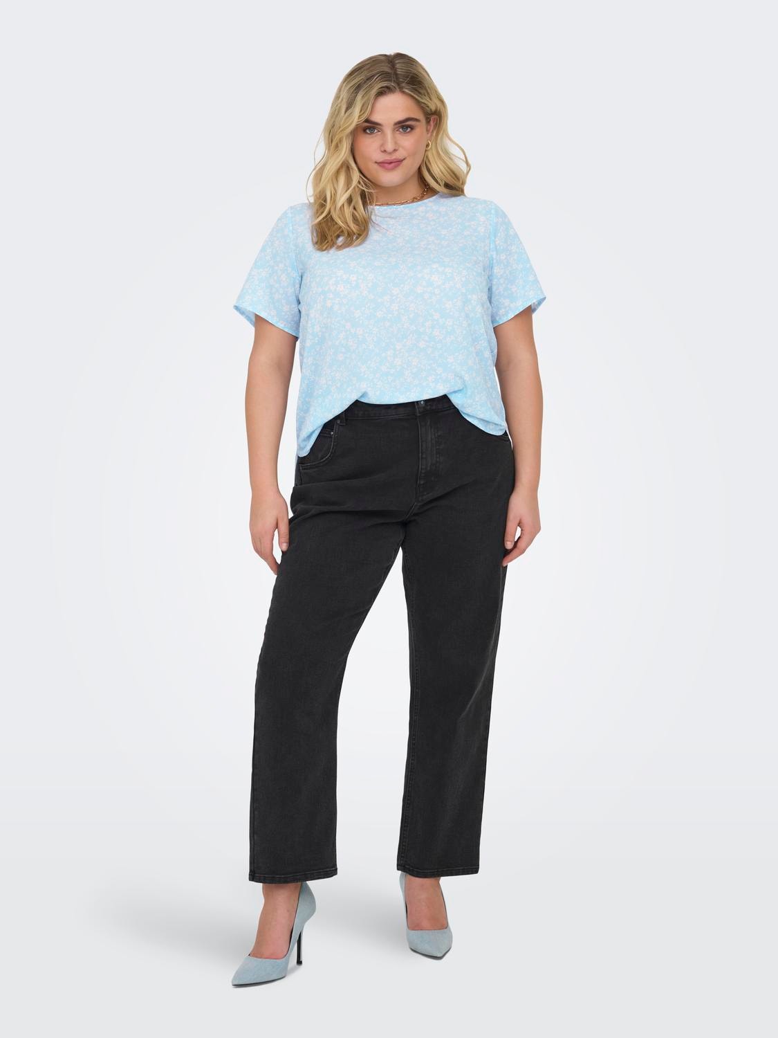 ONLY Regular fit Boothals Top -Clear Sky - 15218353