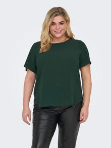 ONLY Regular Fit Boat neck Top -Green Gables - 15218353