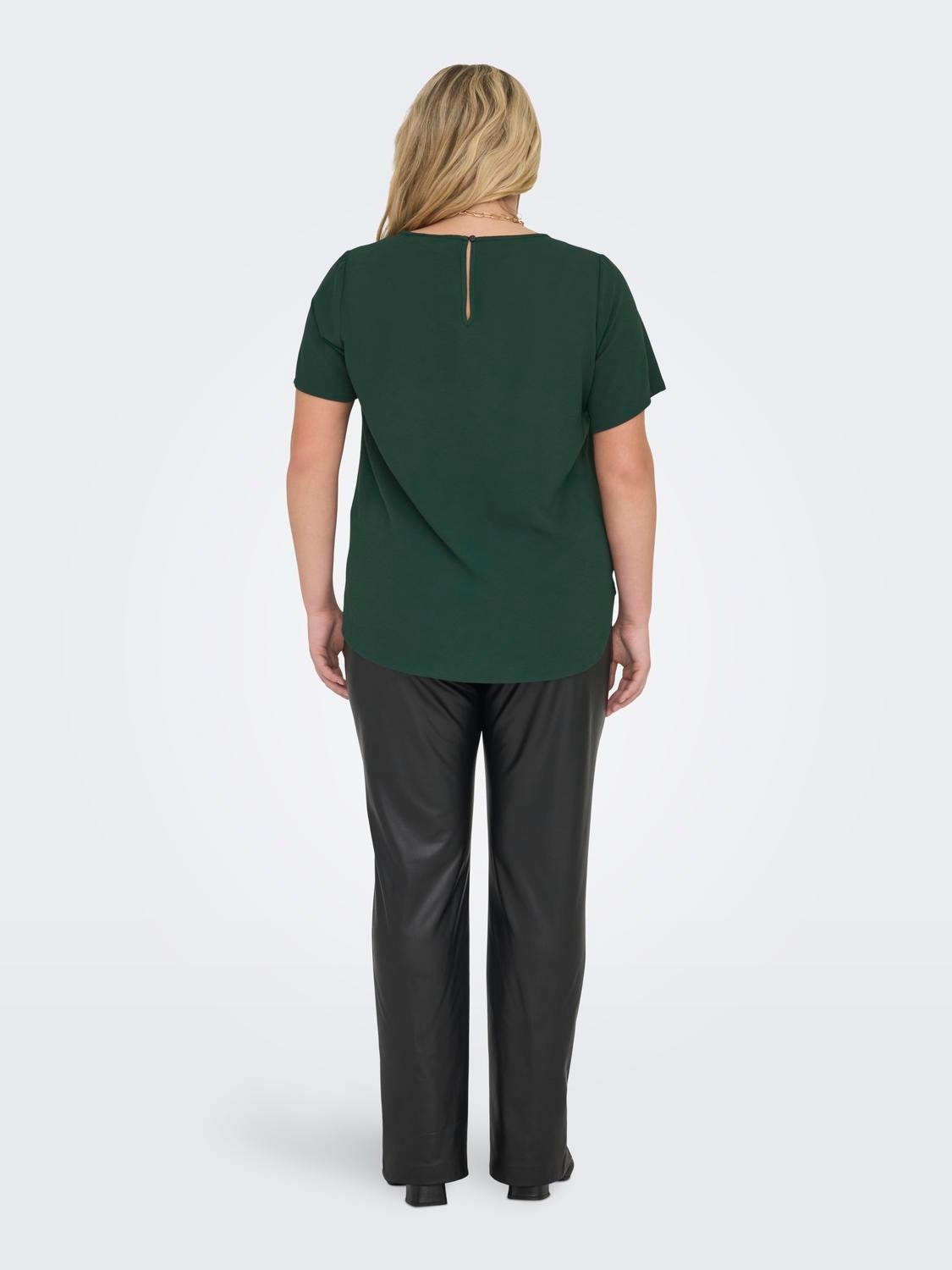 ONLY Curvy short sleeve Top -Green Gables - 15218353