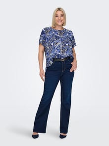 ONLY Tavapärane lõige Sirge kaelus Top -Amparo Blue - 15218353