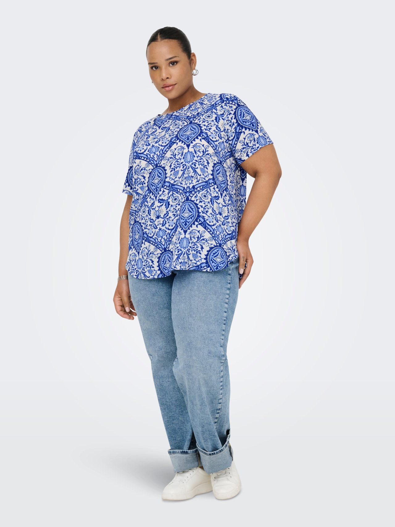 ONLY Tavapärane lõige Sirge kaelus Top -Surf the Web - 15218353