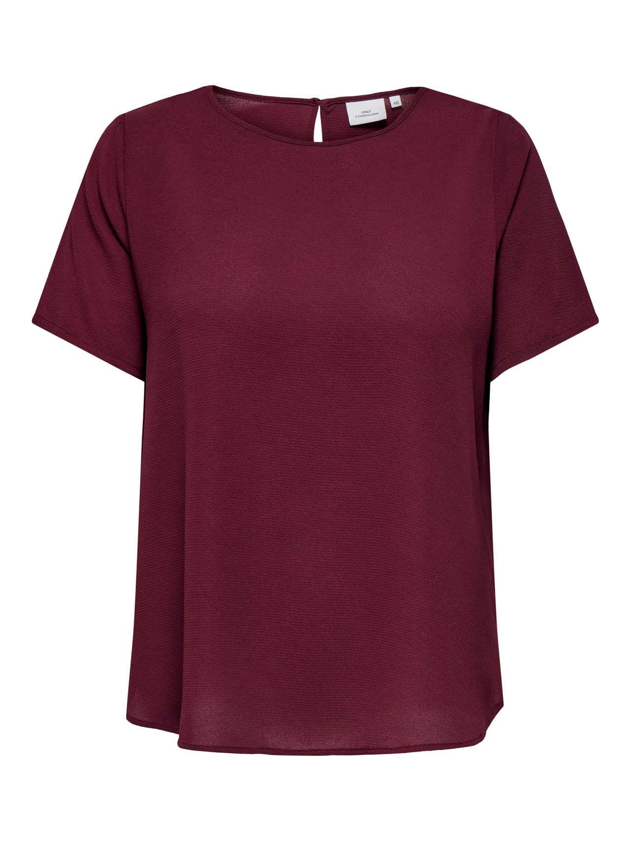 ONLY Tavapärane lõige Sirge kaelus Top -Tawny Port - 15218353