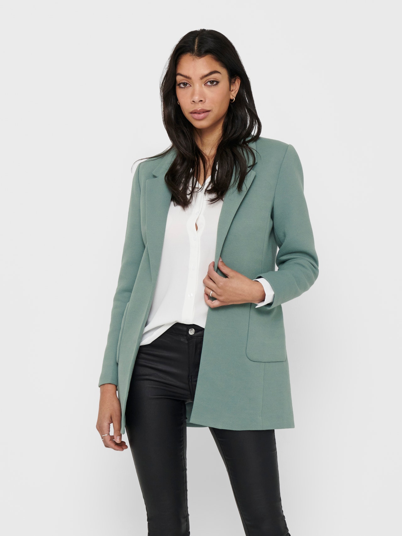 ONLY Blazers Regular Fit Revers à encoche -Chinois Green - 15218396