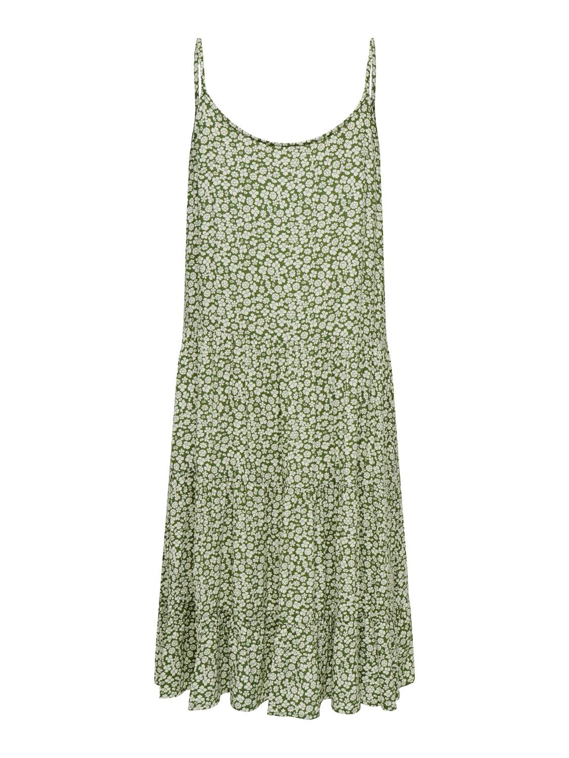 ONLY Regular fit U-Hals Korte jurk -Artichoke Green - 15218451