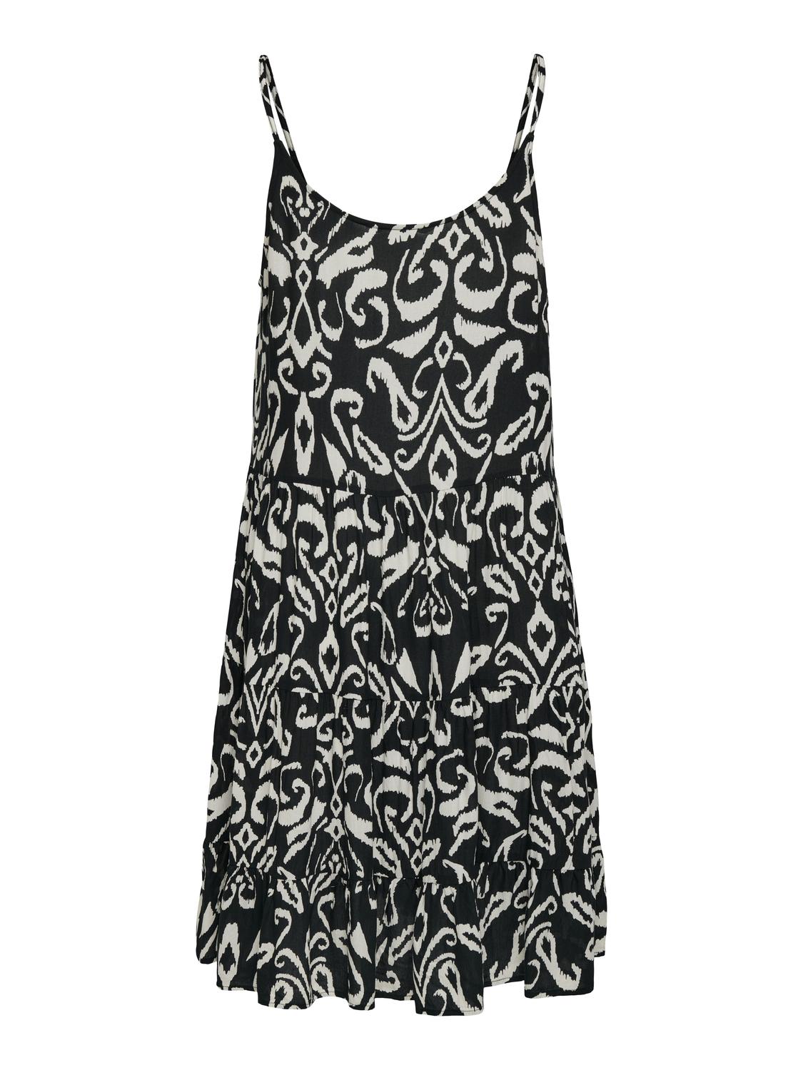 ONLY Printed sleeveless dress -Black - 15218451