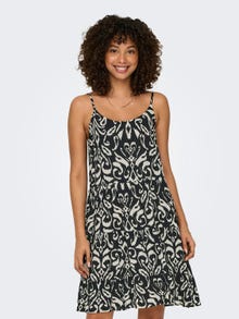 ONLY Printed sleeveless dress -Black - 15218451