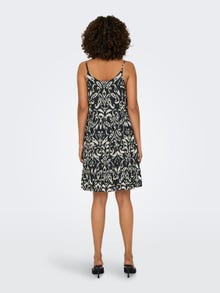 ONLY Normal geschnitten U-Ausschnitt Kurzes Kleid -Black - 15218451