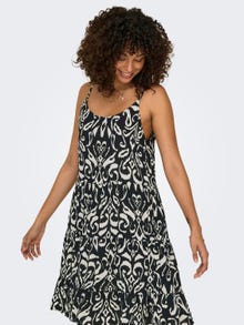 ONLY Printed sleeveless dress -Black - 15218451