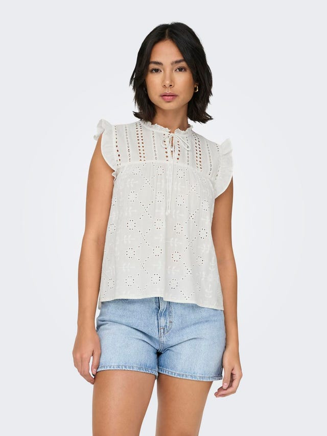 ONLY Normal geschnitten Rundhals Top - 15218460